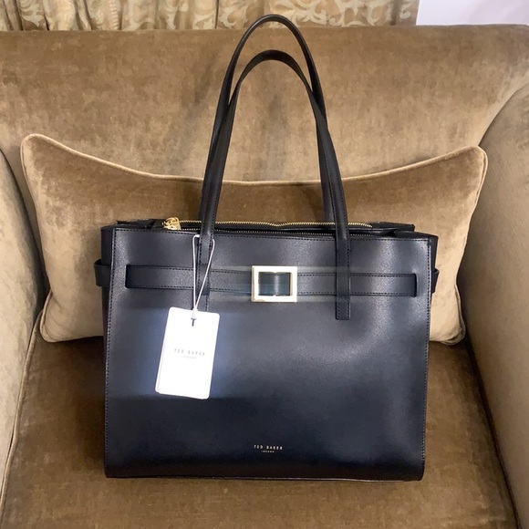 Ted Baker Handbags - Ted Baker London buckle large tote bag, black emillyy NEW